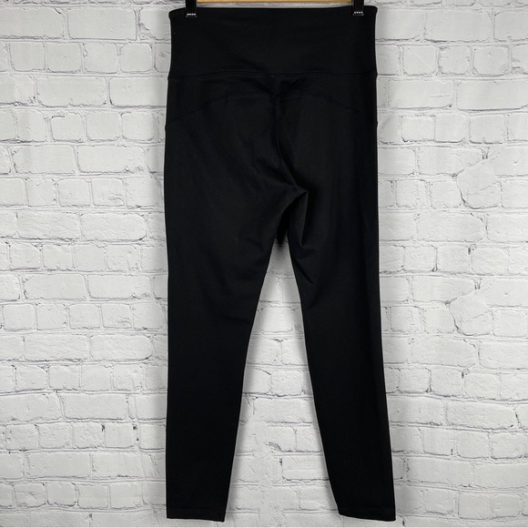 ATHLETA lamb leather suede high rise black leggings, size S - Picture 3 of 12